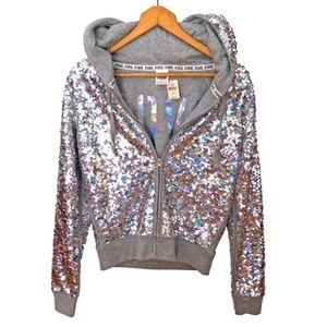 Vintage Victoria's Secret - Love Pink - Sequin Hoodie